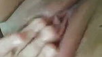 The girlfriend is talking dirty while making a nude video to seduce her boyfriend even more