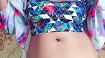 Beautiful girl showing her hot figure  boob