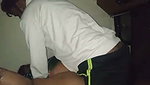 Aunty fucking hard with two young boy in moving bus