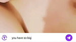 Beautiful sexy girl showing her huge soft boob