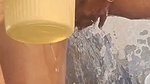 Aunty Bathing