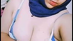Muslim girl showing her huge boobs