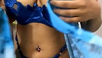 Sexy slim girl masturbation