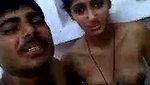 Village couple enjoying  showing