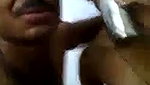 Village couple enjoying  showing