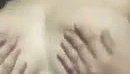 Beautiful girl pressing her boob  moan