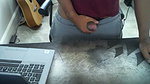 Desi boy jerking dick on table