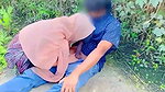 Stepsister riding  fuck Outdoor very risky public fucking