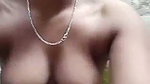 Beautiful girl fingering her pussy  boob pressing