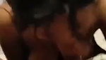 Hot girl giving deeply Blowjob