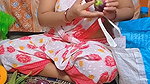 Youtuber Bhabhi Geetha Singha showing her nipple
