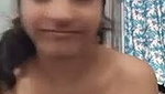 Beautiful girl showing her boob  talking on video call