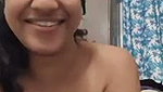 Beautiful girl showing her boob  talking on video call
