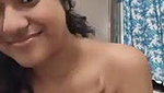 Beautiful girl showing her boob  talking on video call