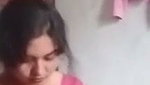 Beautiful girl showing her boob on video call