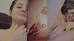 Beautiful girl showing her hairly pussy  rubing