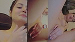 Beautiful girl showing her hairly pussy  rubing