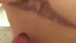 Beautiful girl suck bf cock  fucked in hotel bathroom