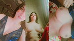 Beautiful maal showing her boob  pressing