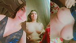 Beautiful maal showing her boob  pressing