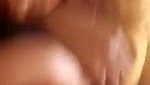 Hot aunty cover condom on lover dick  give Blowjob
