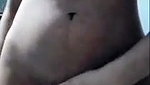 Hot slim girlfriend showing her wet pussy  rubing