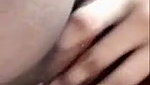Hot slim girlfriend showing her wet pussy  rubing