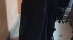 Beautiful Bengali Lady Sexy Navel in black Saree d