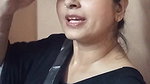 Beautiful Bengali Lady Sexy Navel in black Saree d
