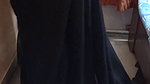 Beautiful Bengali Lady Sexy Navel in black Saree d