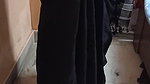 Beautiful Bengali Lady Sexy Navel in black Saree d