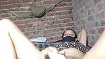 Aunty inserting dilo  showing asshole