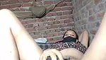 Aunty inserting dilo  showing asshole