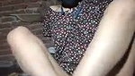 Aunty inserting dilo  showing asshole