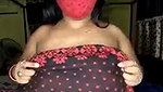 Aunty showing her ass  boob