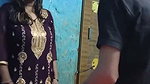 Beautiful girl enjoying with neighbor uncle