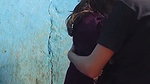 Beautiful girl enjoying with neighbor uncle