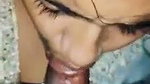 Beautiful girl giving deeply Blowjob