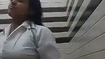 Beautiful girlfriend showing her boob to bf on vc