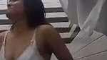 Beautiful girlfriend showing her boob to bf on vc
