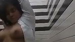Beautiful girlfriend showing her boob to bf on vc