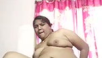 Fatty aunty riding hard