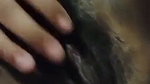 Hot girl showing her hairly pussy
