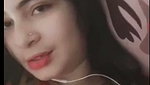 Nishi talking  showing her boob on vc