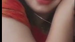 Nishi talking  showing her boob on vc