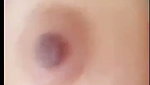 Nishi talking  showing her boob on vc