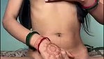 Simmi showing her pussy boob  enjoying