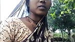 Slim bhabhi showing her sweet boob outdoor
