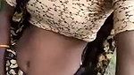 Slim bhabhi showing her sweet boob outdoor