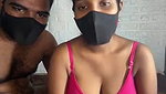 Tamil couple showing  talking